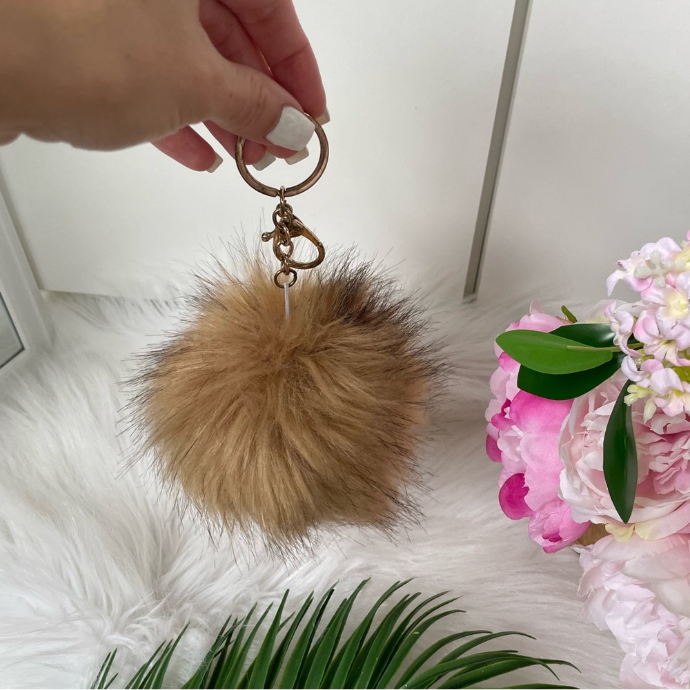 Large Fluffy Puffs Ball Bag Charm